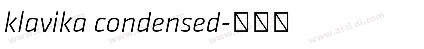 klavika condensed字体转换